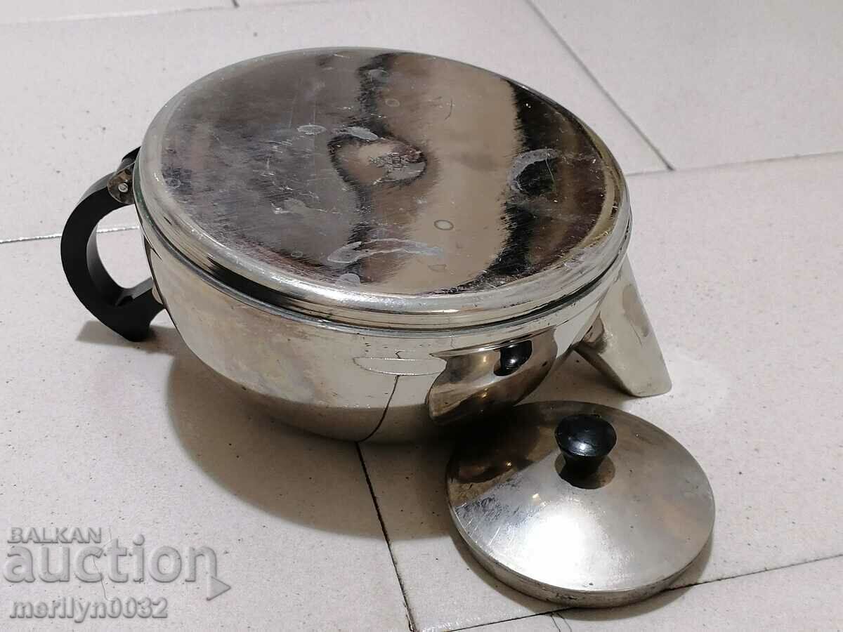 Παράδοση Παλιά τσαγιέρα με λαβή από βακελίτη ΕΣΣΔ Παράδοση Παλιά τσαγιέρα με λαβή από βακελίτη ΕΣΣΔ