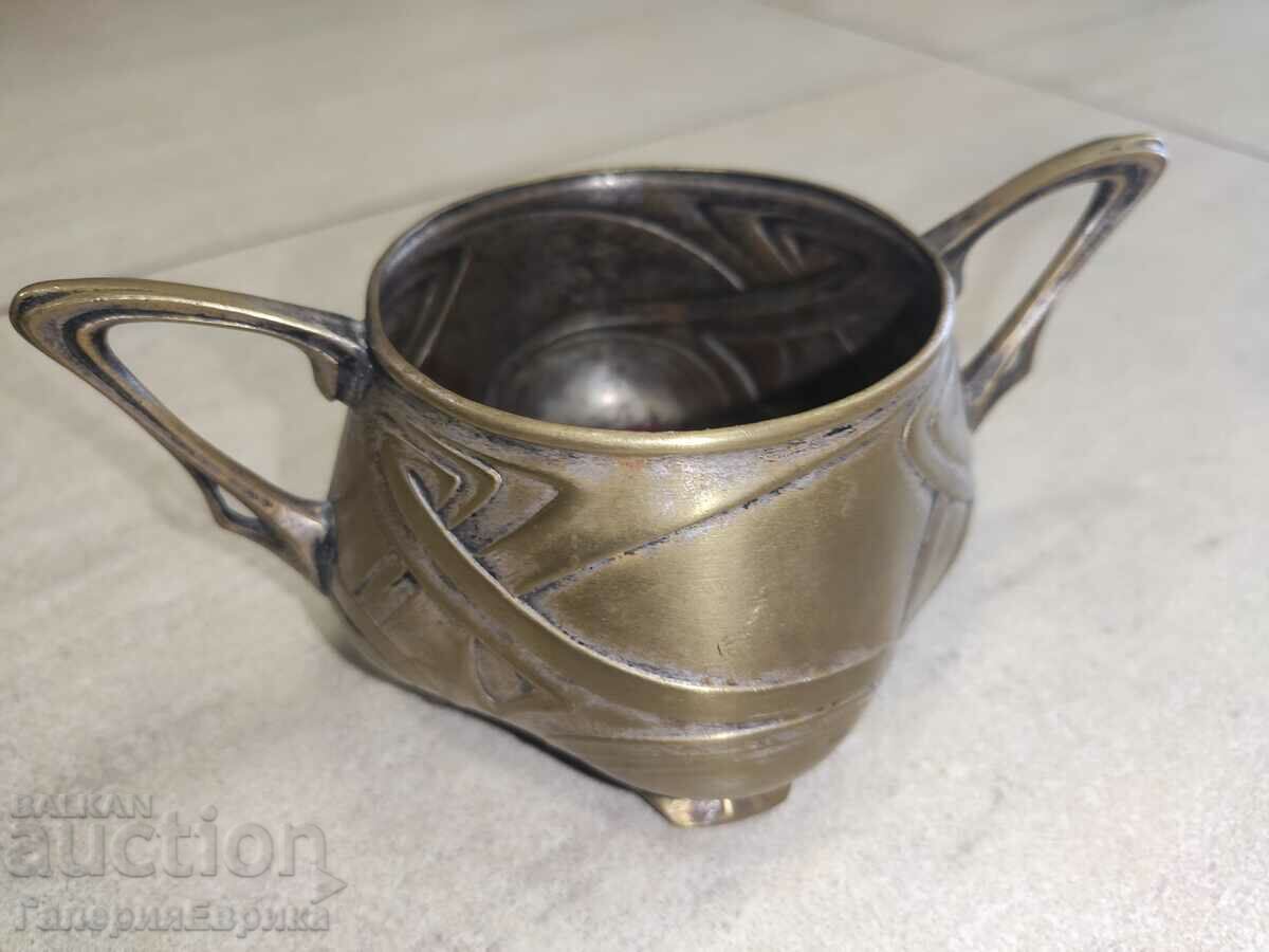 Auction  Sugar bowl silver plated markings