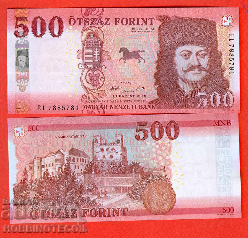 HUNGARY HUNGARY 500 issue - issue 2018 NEW - UNC