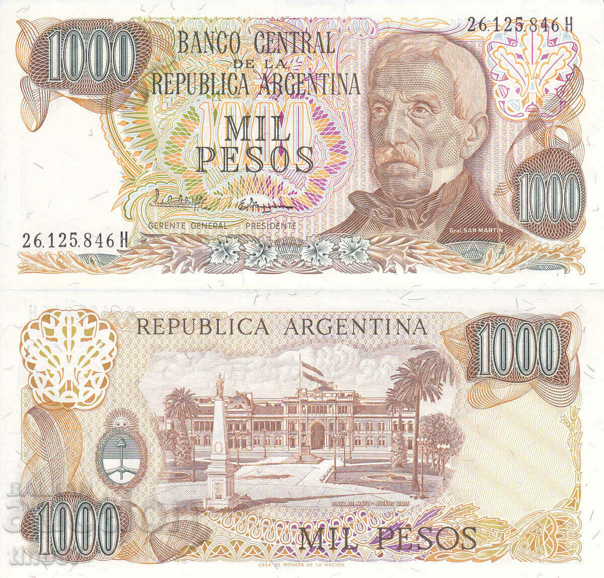 tino37- ARGENTINA - 1000 PESOS - 1976/83 - UNC