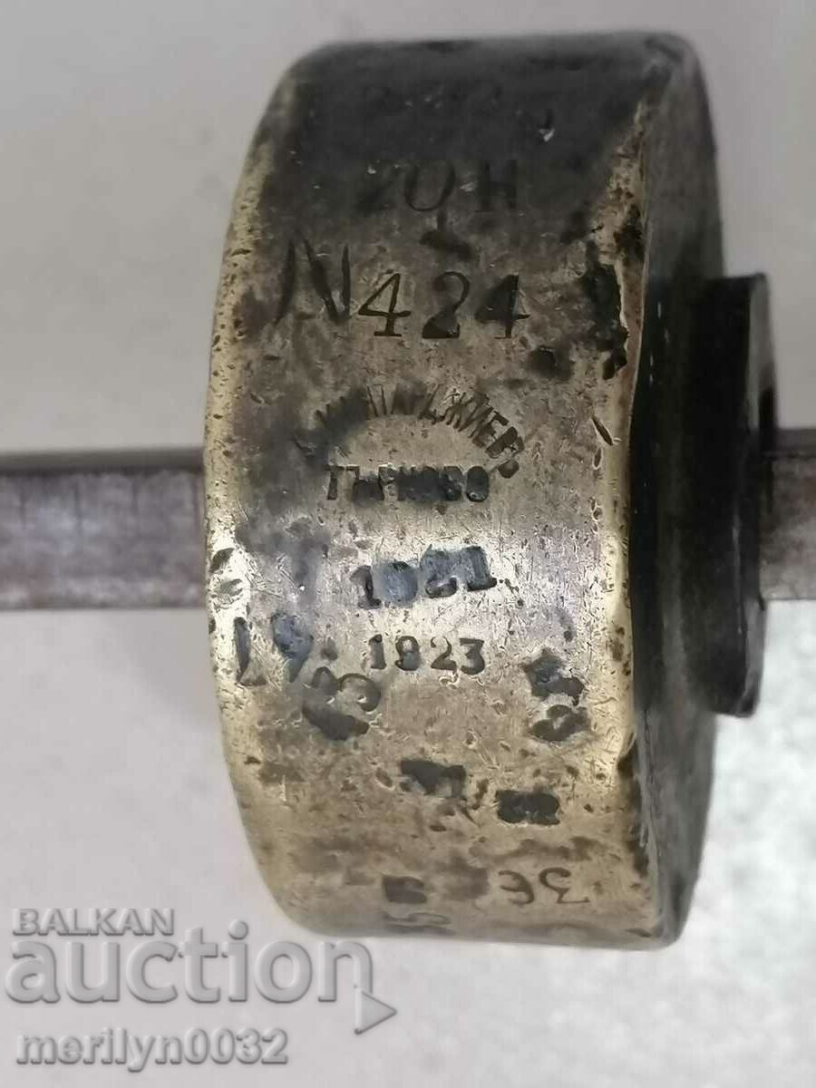 Delivery of Kantar D. Kantarjiev palanza balance weight from 1920