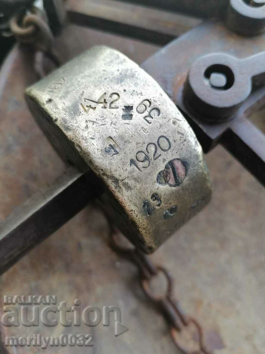 Kantar D. Kantarjiev palanza balance weight from 1920 - 5