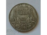 100 лева сребро България 1934 -  сребърна монета #131