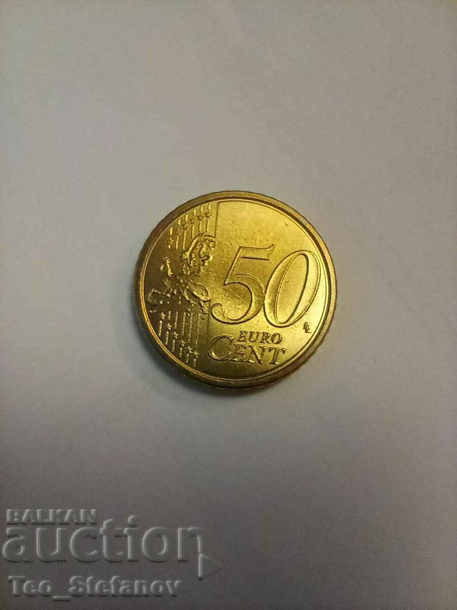 50 de cenți 2019 UNC Vatican Rare