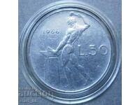 Italia 50 lire 1966