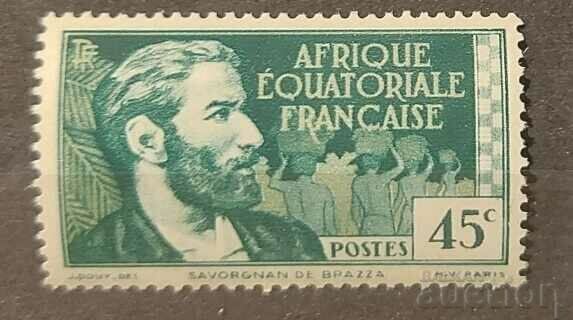 Franța/Africa Ecuatorială Franceză 1937 Personalități MNH