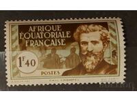 Franța/Africa Ecuatorială Franceză 1937 Personalități MNH