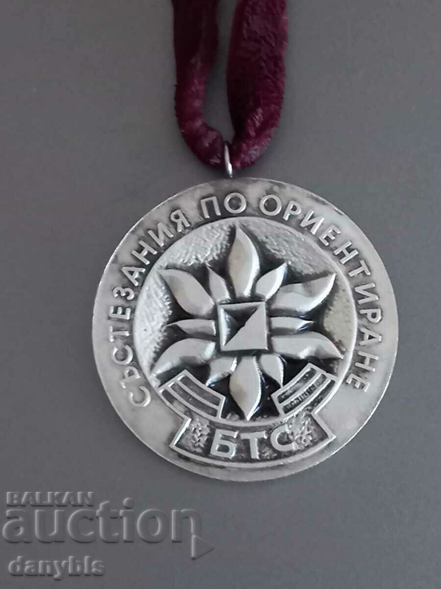 Medal BTS orienteering competitions 1975 Gadina