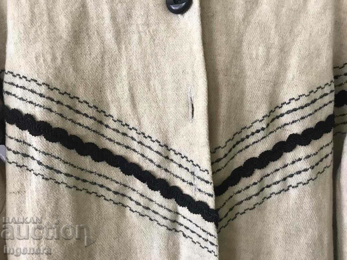 Auction  SHIRT WORN SHIRT WOOL STRAPS ETHNIC FOLKLORE