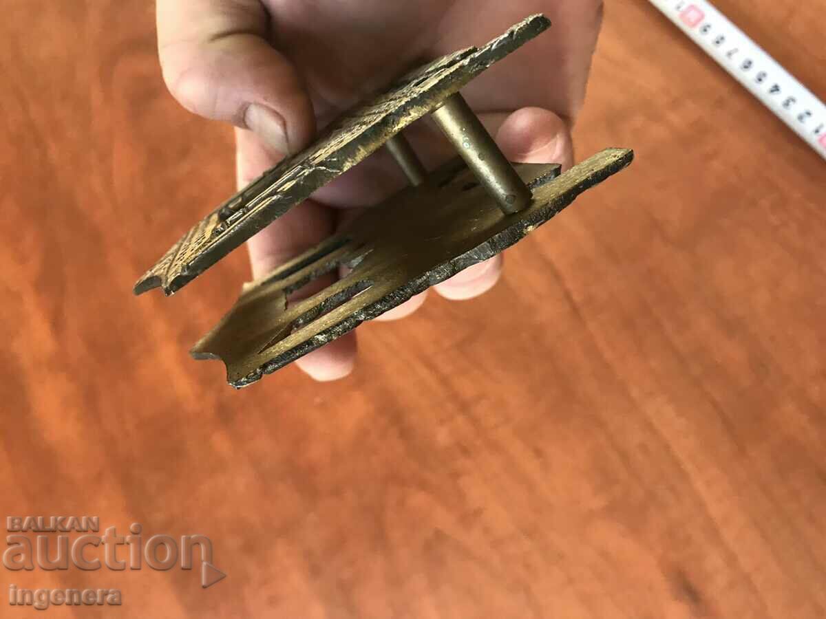 METAL BRASS NAPKIN "THE LAST SUPPER" - 6 METAL BRASS NAPKIN "THE LAST SUPPER" - 6