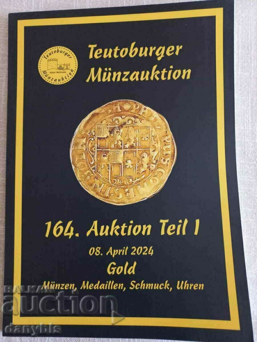 Каталог за златни монети и антиквариат Teutoburger 2024 г