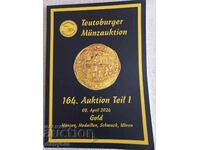 Каталог за златни монети и антиквариат Teutoburger 2024 г