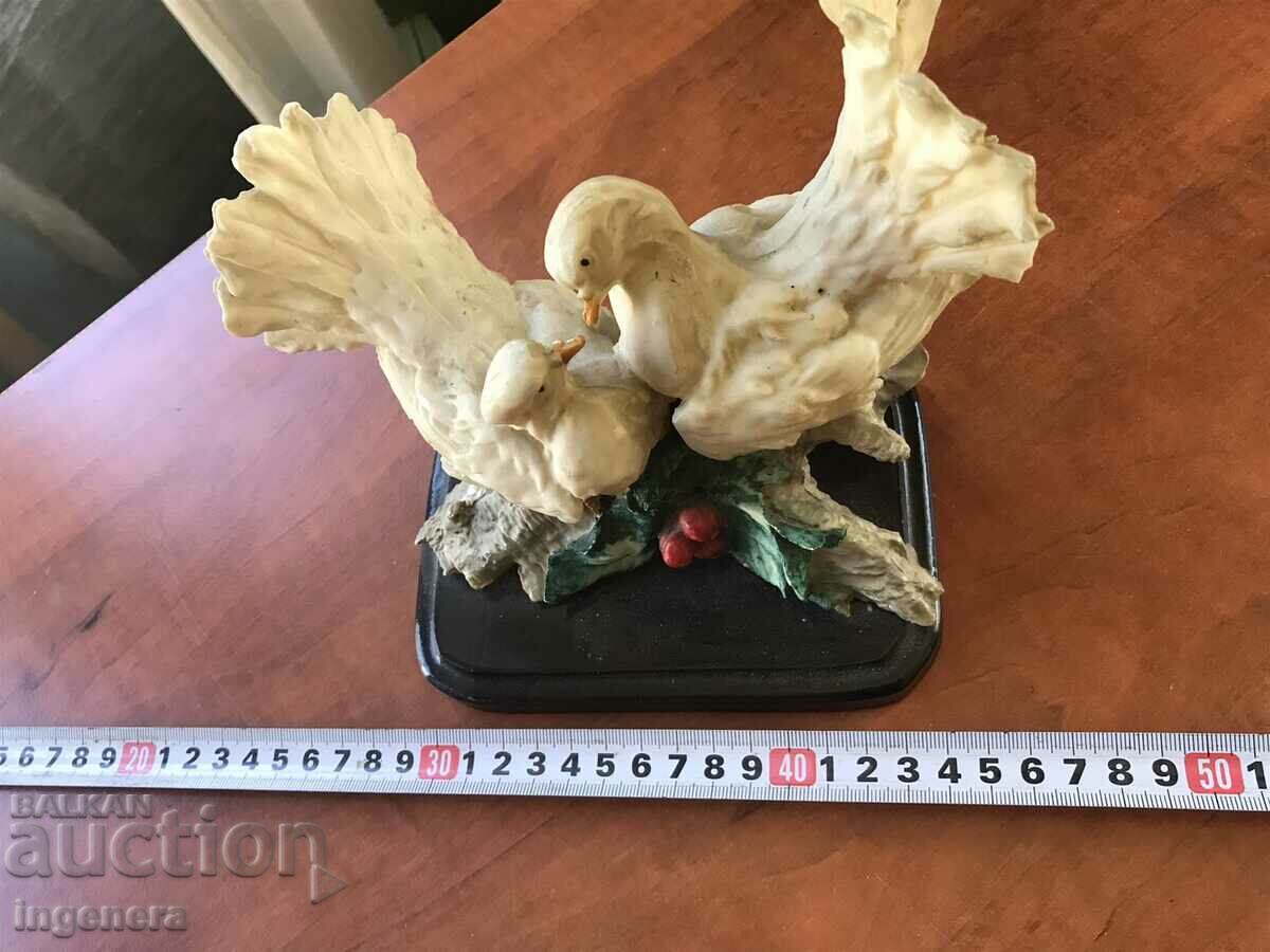 FIGURE STATUETTE SCULPTURE ALABASTER DOVE PLASTIC with price 45.00 BGN | € 23.01 FIGURE STATUETTE SCULPTURE ALABASTER DOVE PLASTIC with price 45.00 BGN | € 23.01