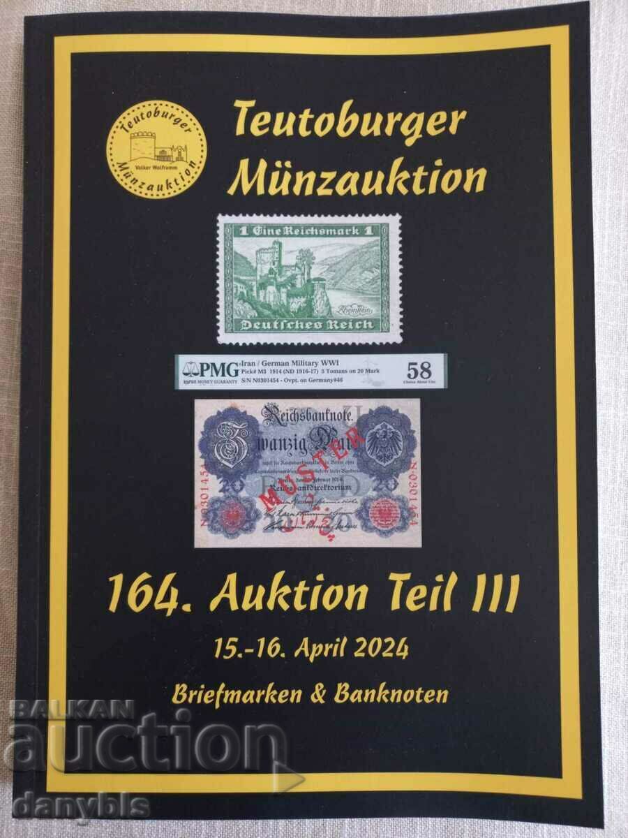 Каталог за банкноти и марки Teutoburger 2024 г