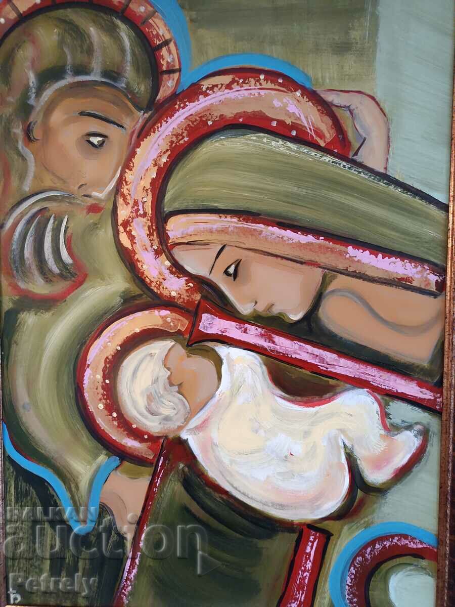 Huge oil painting with price 400.00 BGN | € 204.52