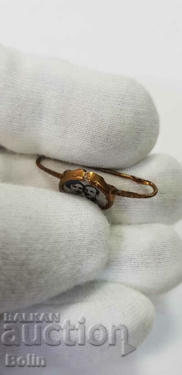 A beautiful gilded brooch with Tsar Boris III and Queen Joanna - 6 A beautiful gilded brooch with Tsar Boris III and Queen Joanna - 6