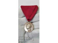 Medalie regală de argint de cea mai bună calitate pentru Meritul Boris III