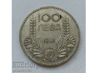 100 leva silver Bulgaria 1934 - silver coin #160