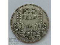100 leva silver Bulgaria 1934 - silver coin #161