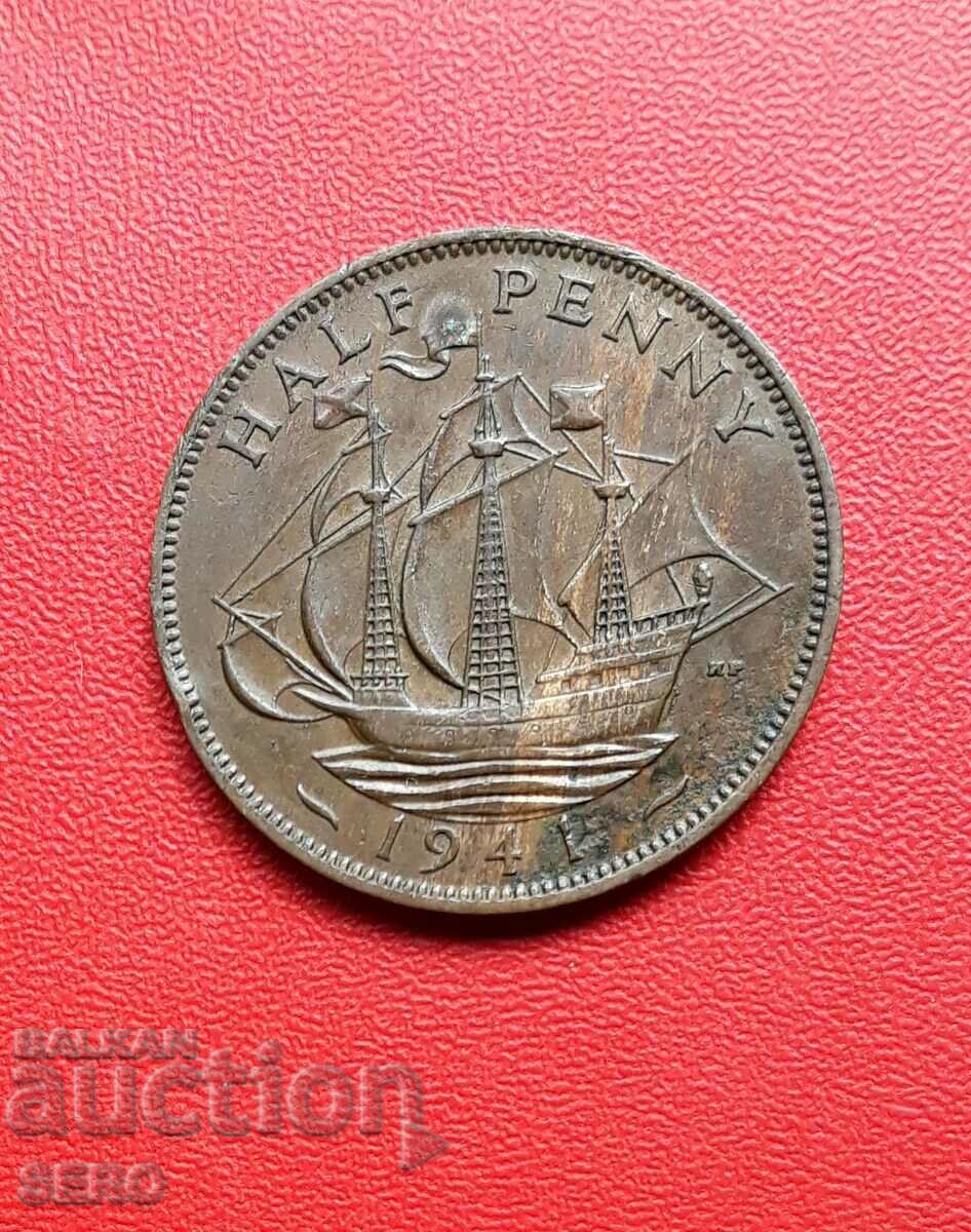 Marea Britanie - 1/2 penny 1941
