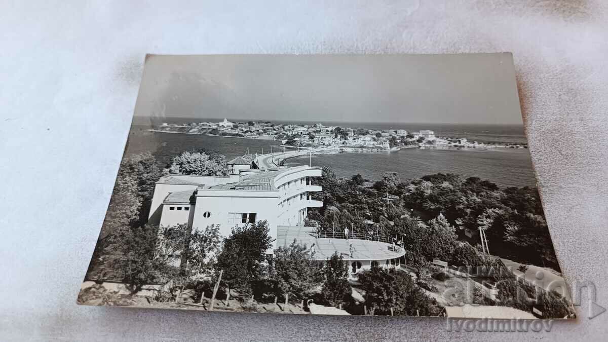 Пощенска картичка Несебър Общ изглед 1960
