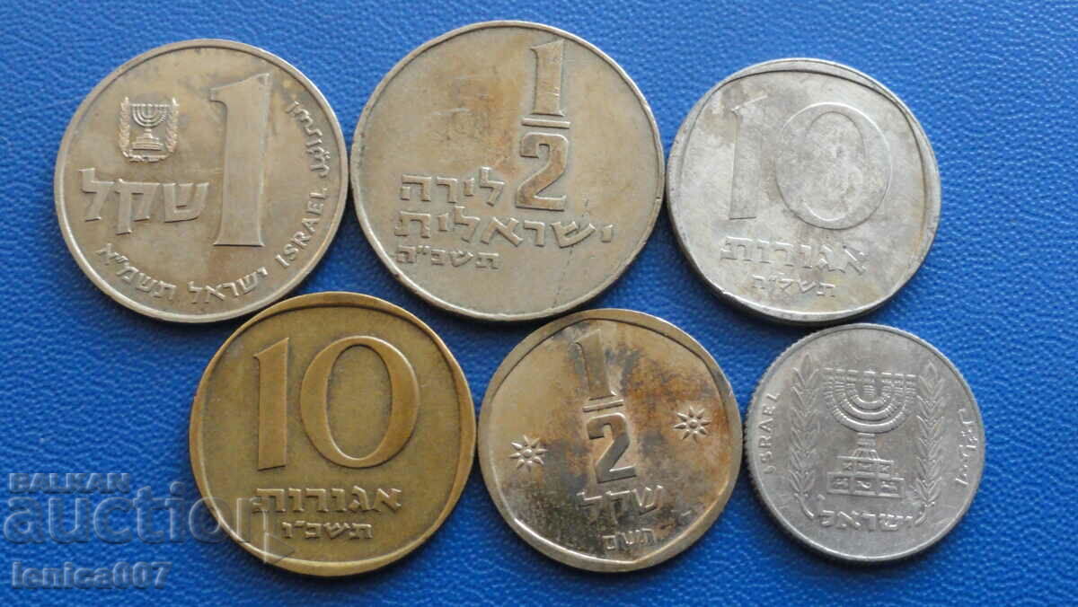 Israel - Coins (6 pieces) with price 6.80 BGN | € 3.48 Israel - Coins (6 pieces) with price 6.80 BGN | € 3.48
