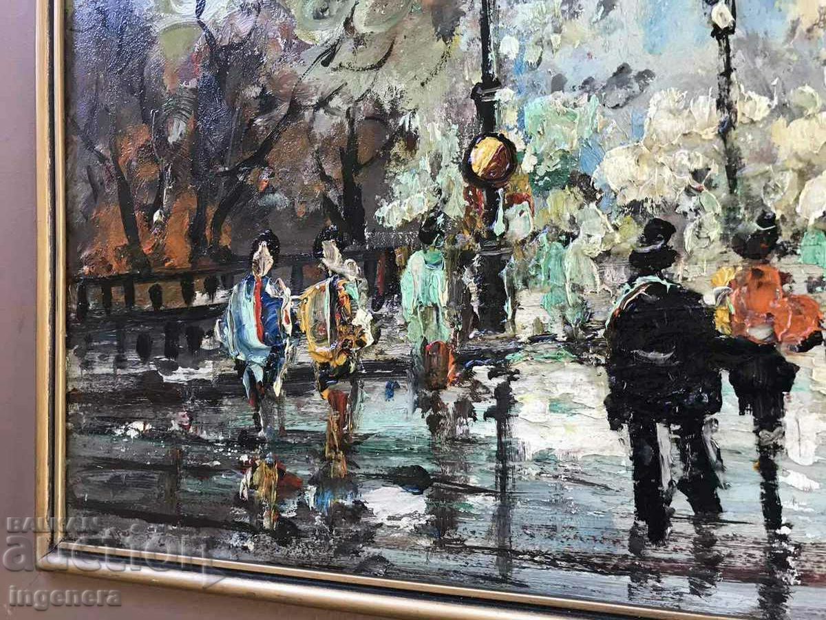 OIL PAINTING FASER RELIEF SIGNATURE FRANCE SORBONATE with price 290.00 BGN | € 148.27