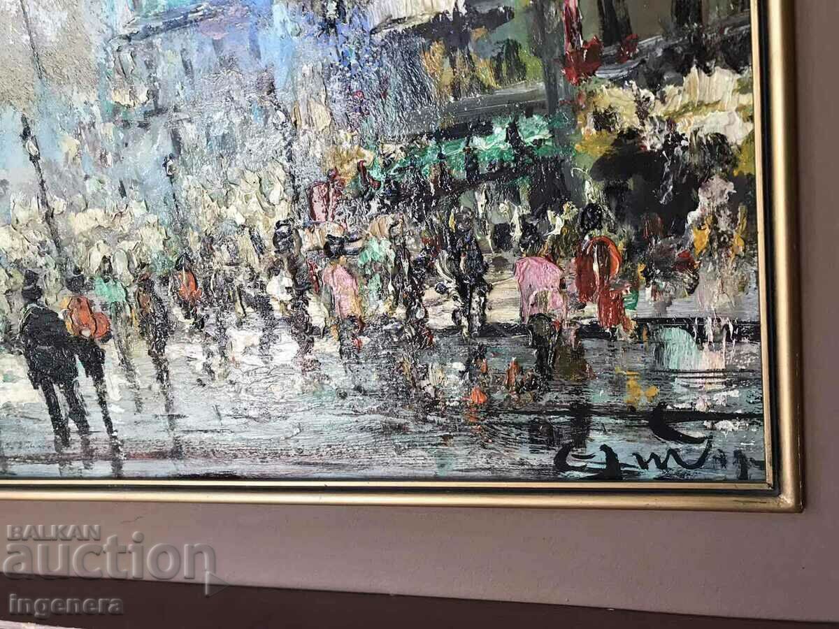 Auction  OIL PAINTING FASER RELIEF SIGNATURE FRANCE SORBONATE