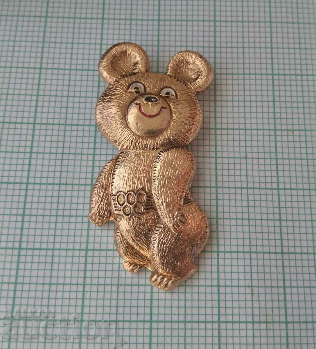 15375 Badge - Olympics Moscow 1980 - Misha with price 4.00 BGN | € 2.05 15375 Badge - Olympics Moscow 1980 - Misha with price 4.00 BGN | € 2.05