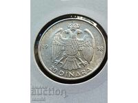 Iugoslavia - 20 dinari 1938 - calitate