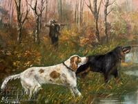 Denitsa Garelova oil painting 40/50 "Hunting"