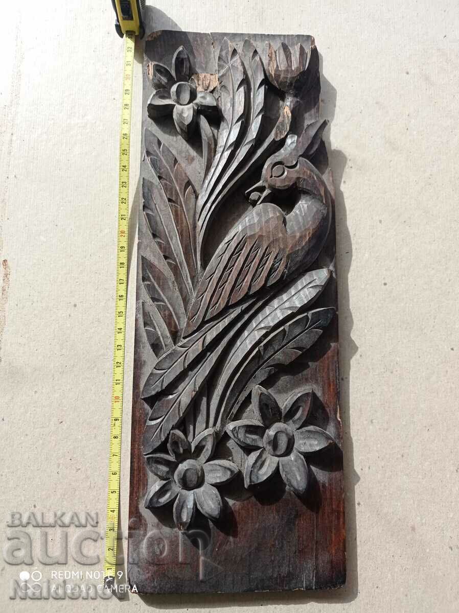 Wood carving wooden panel