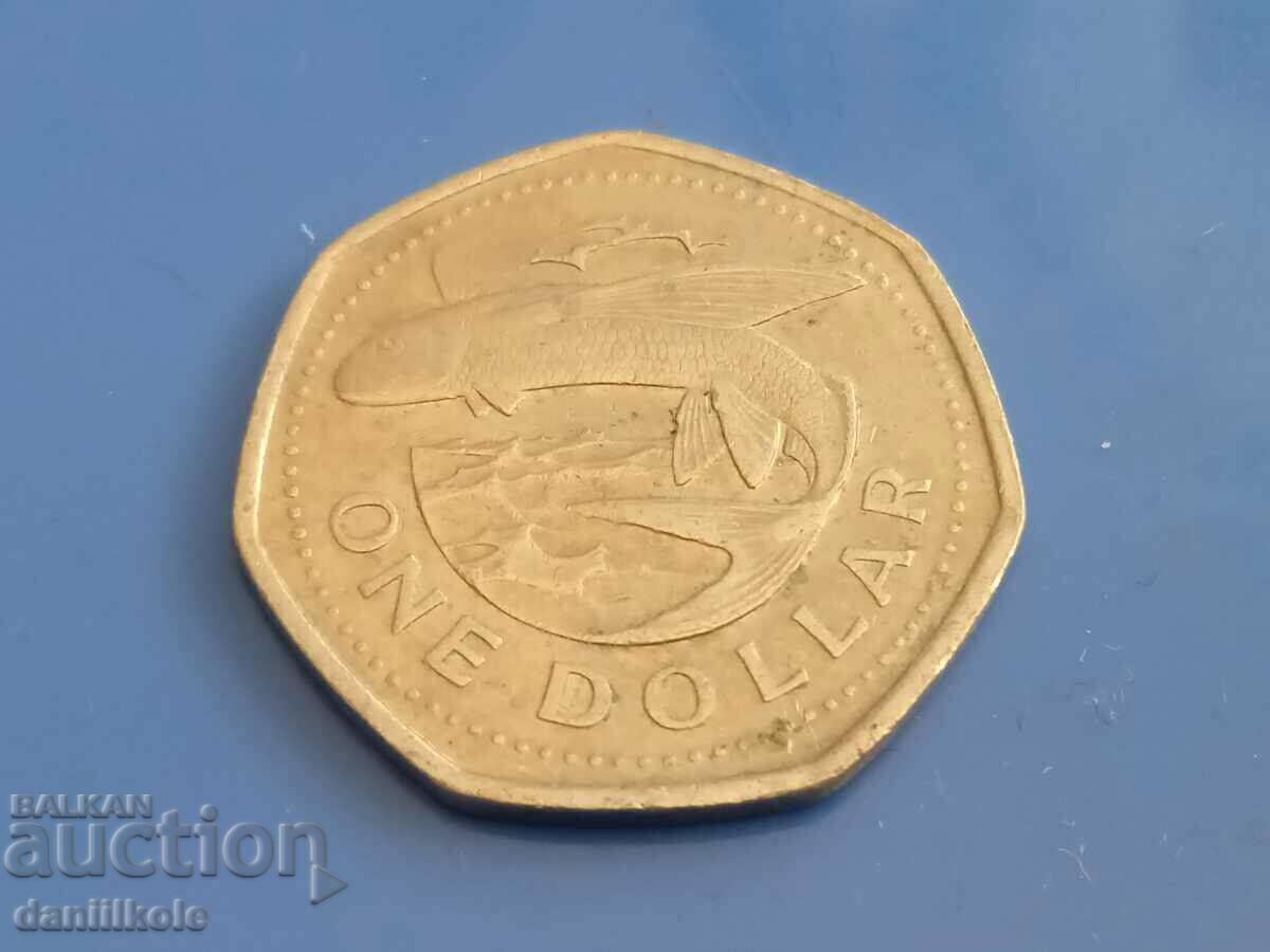 Auction *$*Y*$* BARBADOS - 1 DOLLAR - 1989 *$*Y*$* Auction *$*Y*$* BARBADOS - 1 DOLLAR - 1989 *$*Y*$*