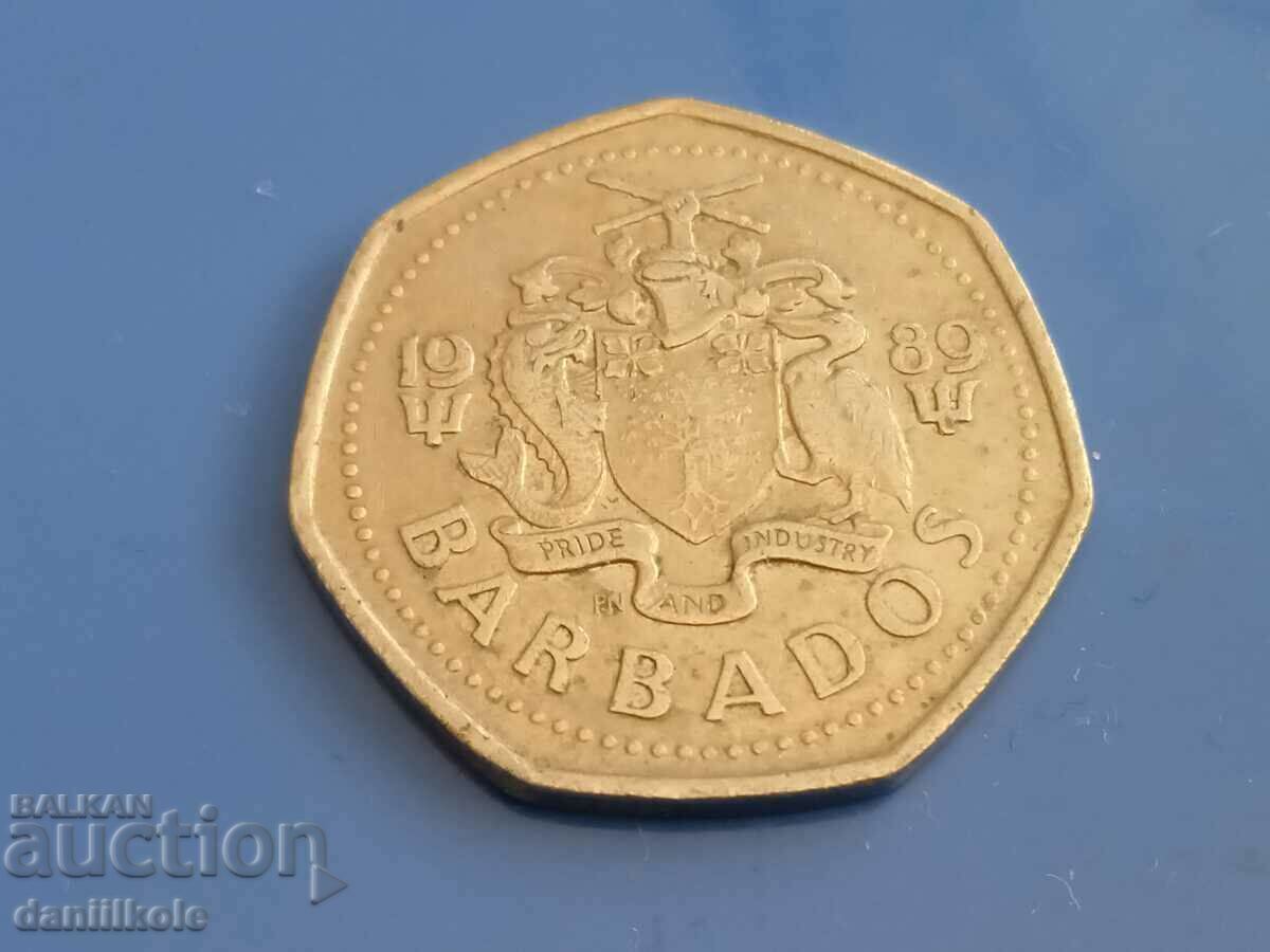 *$*Y*$* BARBADOS - 1 DOLLAR - 1989 *$*Y*$* *$*Y*$* BARBADOS - 1 DOLLAR - 1989 *$*Y*$*