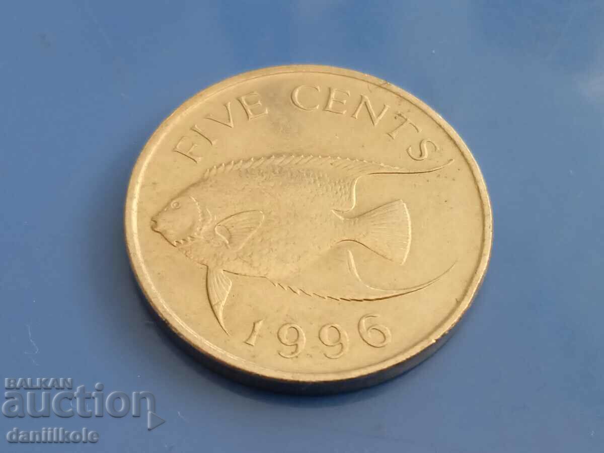 *$*Y*$* BERMUDA - 5 CENTS - 1996 *$*Y*$* with price 3.31 BGN | € 1.69 *$*Y*$* BERMUDA - 5 CENTS - 1996 *$*Y*$* with price 3.31 BGN | € 1.69