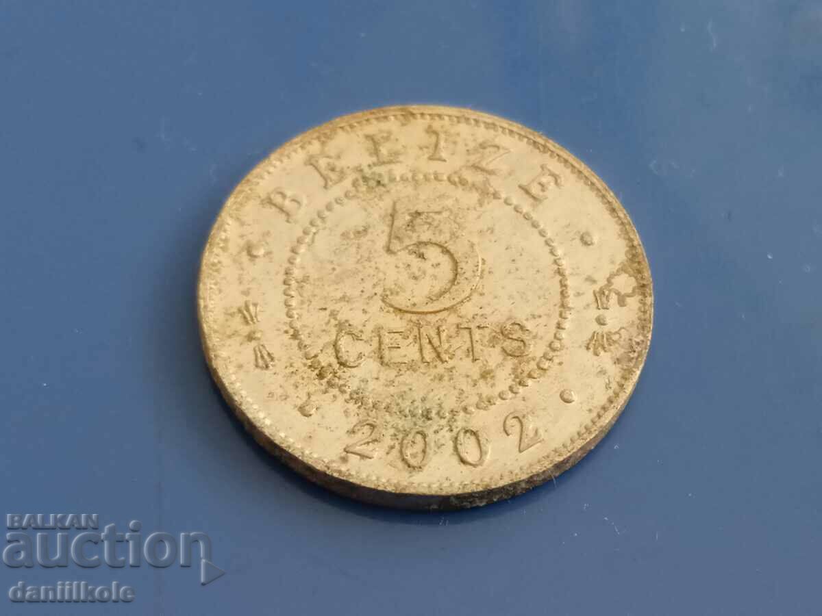 *$*Y*$* BELIZE - 5 CENTS - 2002 *$*Y*$* with price 1.96 BGN | € 1.00 *$*Y*$* BELIZE - 5 CENTS - 2002 *$*Y*$* with price 1.96 BGN | € 1.00