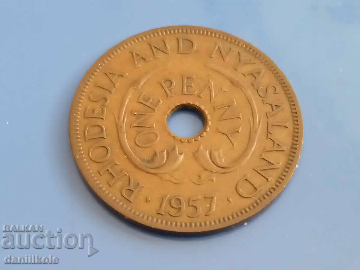 *$*Y*$* RHODESIA AND NEWSALAND - 1 PENNY - 1957 *$*Y*$* with price 15.45 BGN | € 7.90