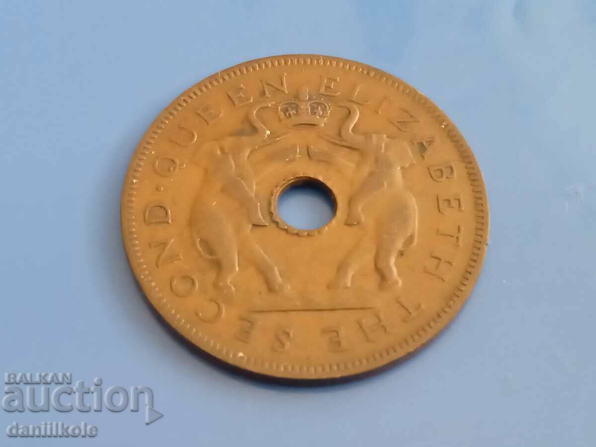 Auction  *$*Y*$* RHODESIA AND NEWSALAND - 1 PENNY - 1957 *$*Y*$*
