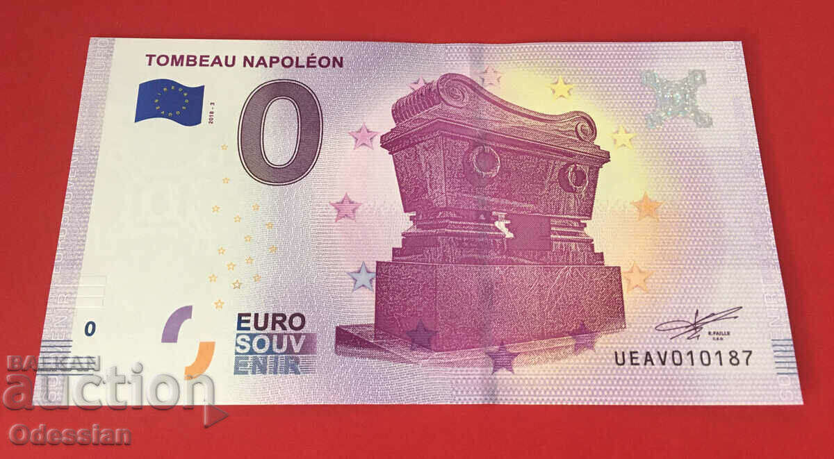 TOMBEAU NAPOLEON - 0 euro banknote
