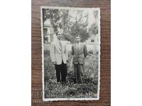 Стара снимка Царство България - Двама мъже в Гюмюрджина 1943