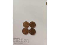 Coins 4 pcs. 1 st. 1974