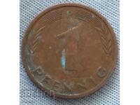 1 пфенинга Германия   1972 буква Dстарт от 0.01 ст
