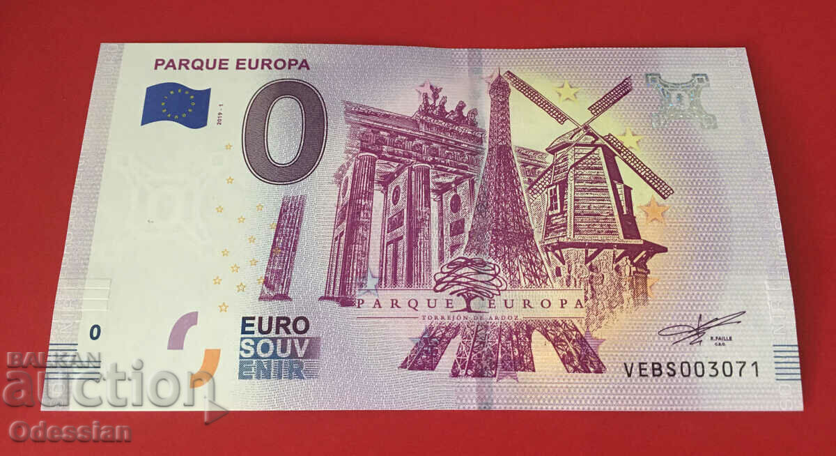 PARQUE EUROPA - 0 euro banknote / 0 euro