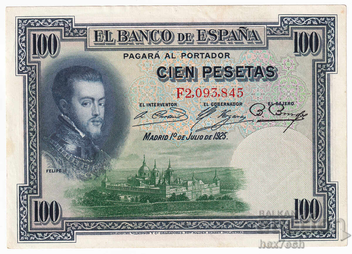 ❤️ ⭐ Spania 1925 100 pesetas ⭐ ❤️ cu preț € 3.99 | 7.80 BGN