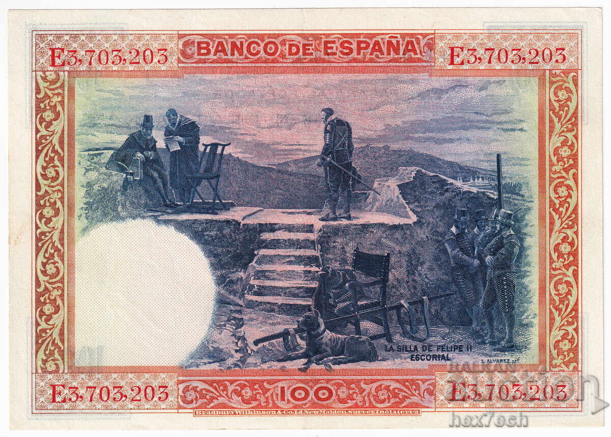 Auction  ❤️ ⭐ Spain 1925 100 pesetas ⭐ ❤️