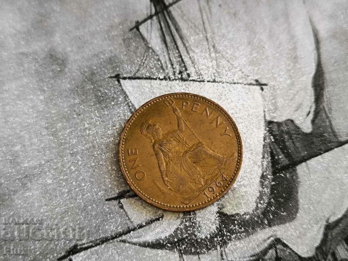 Coin - Great Britain - 1 penny | 1964