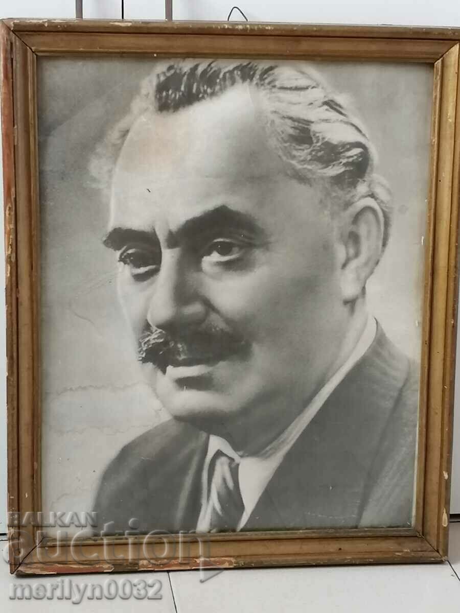 Стар портрет на Георги Димитров снимка, плакат, пропаганда