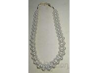 Retro jewelry - white pearl necklace.