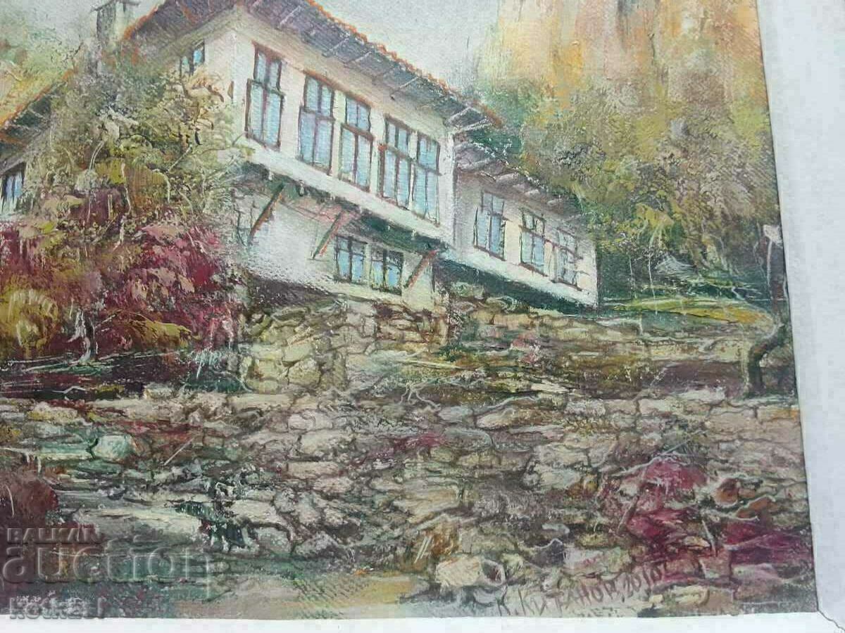 Български автор К. Китанов Възрожденска къща подписана - 5