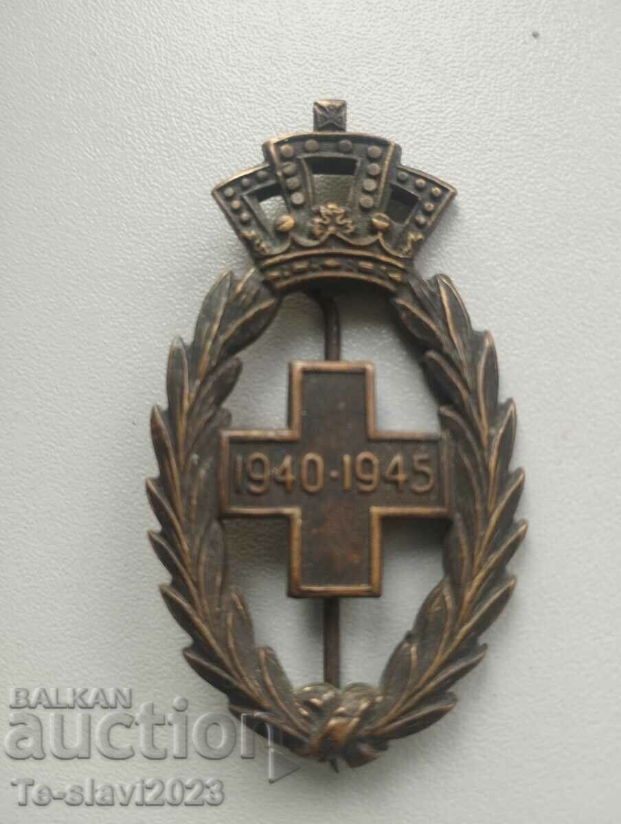 Military badge 1940-1945 - bronze